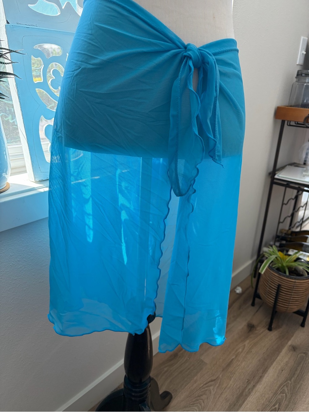 Decree Bright Turquoise Swim Cover-Up Sarong